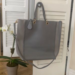 Henri Bendel Tote in Leather & Suede - Vintage